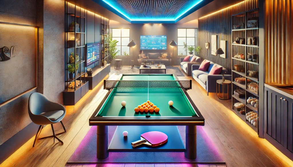 A Multi-Functional Hub: The Pool Table Ping Pong Combo