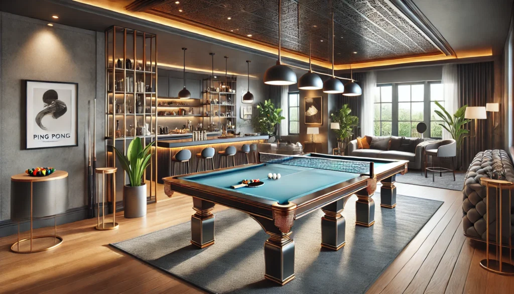 The Two-in-One Wonder: Pool Table With Ping Pong​